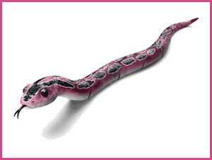 serpiente culebra de color morado