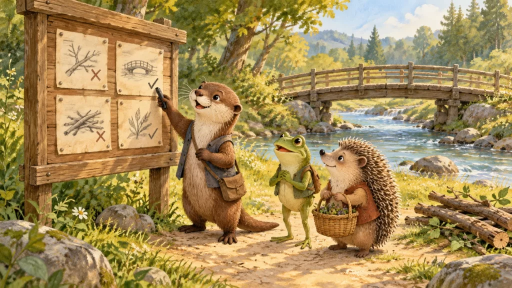 Ilustración de animales protagonistas de una fábula.